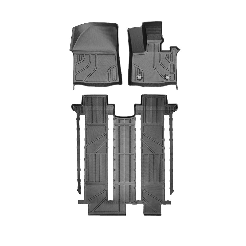 Aplicable a Denza D9 híbrido 2024 - 2025 3D para todo el tiempo TPE cojín de pie de automóvil cojín de colateral