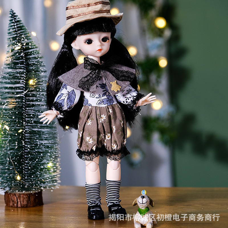 30cm Barbabi doll suit simulation princess dress up girl children's toy doll clothing wholesale