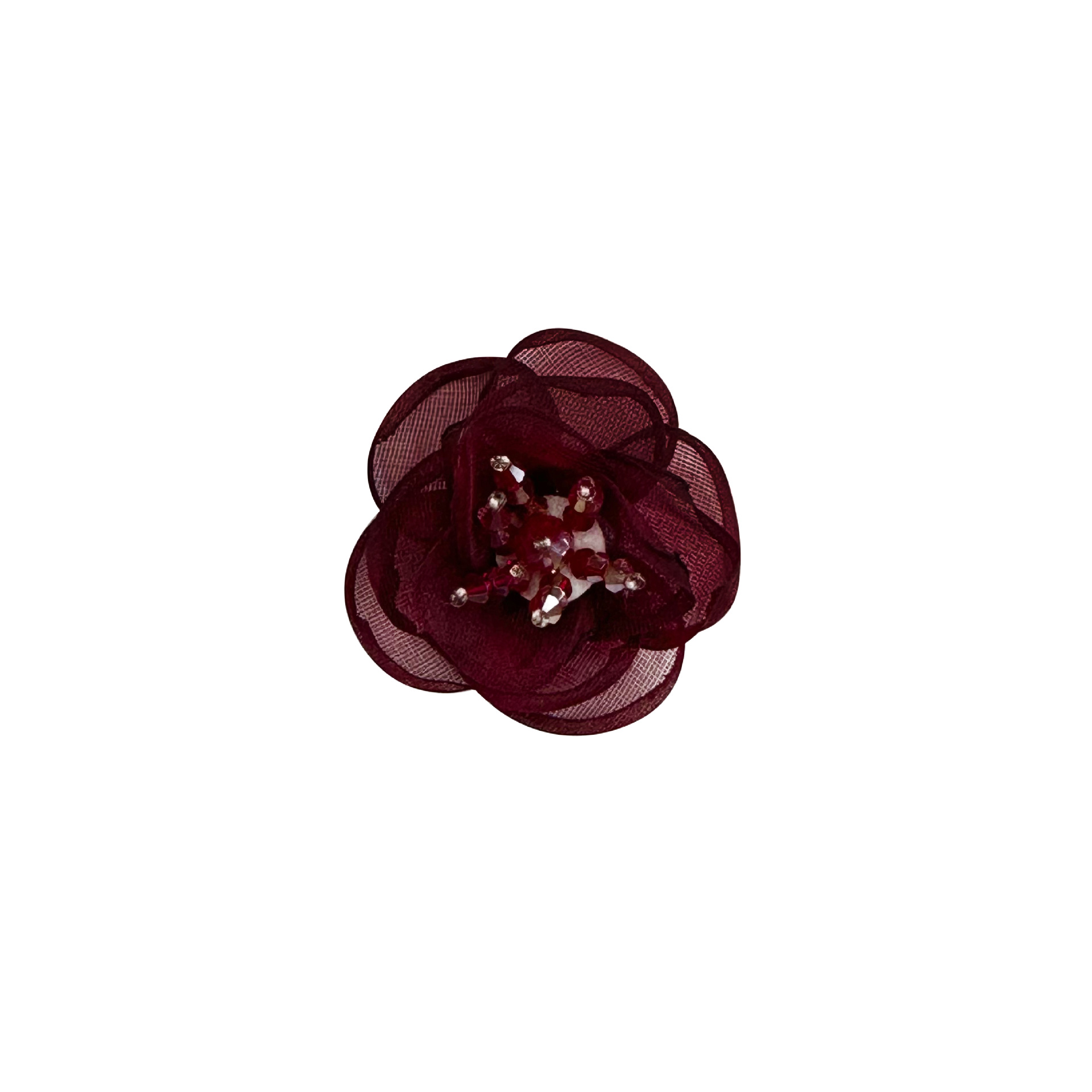 Adornos florales tridimensionales con incrustaciones de diamantes de imitación, decoraciones de moda versátiles multicolor, accesorios para el cabello hechos a mano, accesorios de vestir. image 9