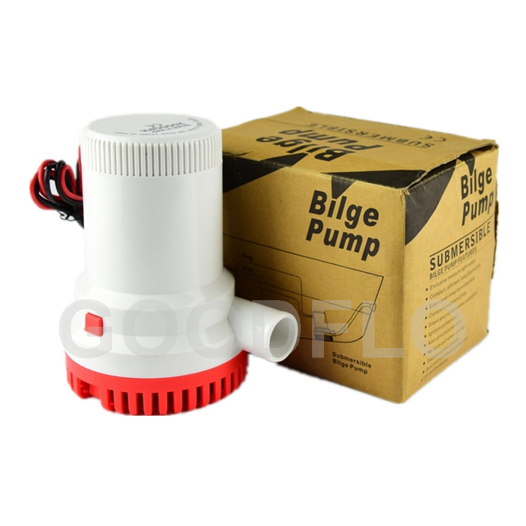 Goodflo 1500Gph 24V Yacht Rv Marine Bilge Pump Micro Water Pump Self-Priming Pump Dc