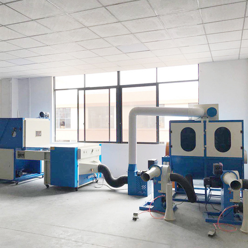 Línea de producción de relleno para cojines de sofá, venta directa del fabricante de Dongguan, máquina de relleno para cojines suaves, almohadas de sofá y respaldos.