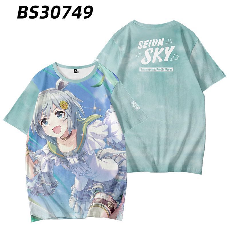 Ma Niang Short-sleeved T-shirt White McQueen East China Sea Emperor Impression T-shirt Secondary Animation Clothes for Hair