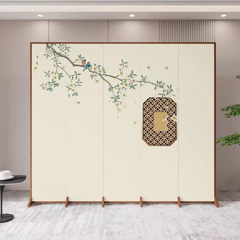 Chinese-Style Screen Partition for Living Room, Office, Entrance, Restaurant, Hotel, Tea Room, Foldable and Movable Partition Screen Chinese-Style Screen Partition for Living Room, Office, Entrance, Restaurant, Hotel, Tea Room, Foldable and Movable Partition Screen