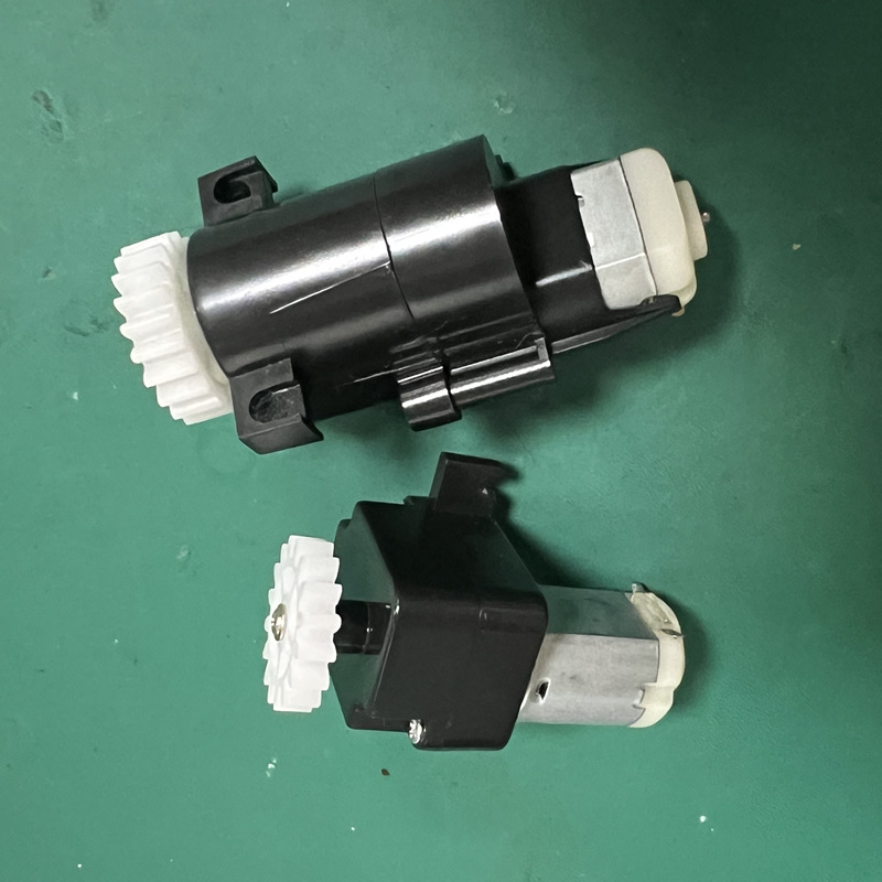 Basura inteligente caja de engranajes de inducción basura mini motor con engranajes de tapa invertida caja de dientes 130 motor DC