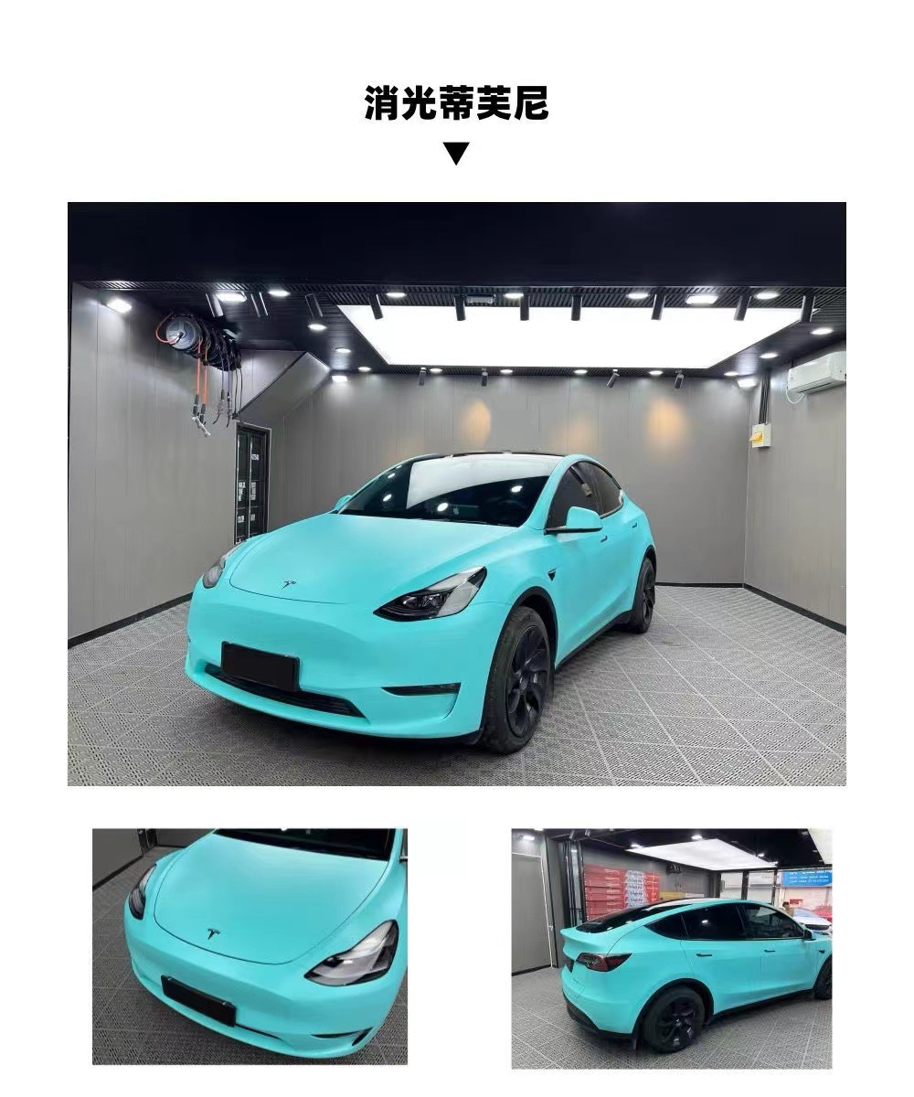 Car Color Change Film PET Base Crystal Piano Black Porcelain Blue Lavender Glacier Blue Whole Car Roll Film