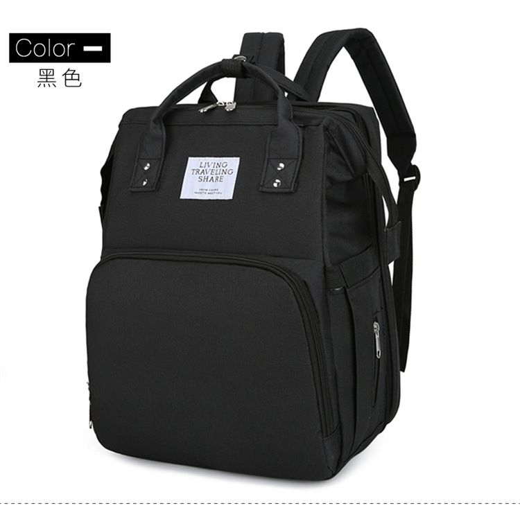 Bolso de mamá de cama plegable portátil nuevo estilo bolsa de leche portátil de gran capacidad para madres y bebés bolsa de cama de mamá multiusos