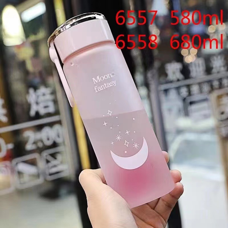 Nueva taza de plástico verano adulto portátil estudiante paja 950ml con cuerda rebote cubierta deportes botella agua