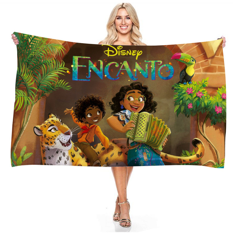 Cartoon Animation Magic Full House encanto Digital Printing Rectangular Bath Towel Beach Towel Microfiber Cartoon Animation Magic Full House encanto Digital Printing Rectangular Bath Towel Beach Towel Microfiber