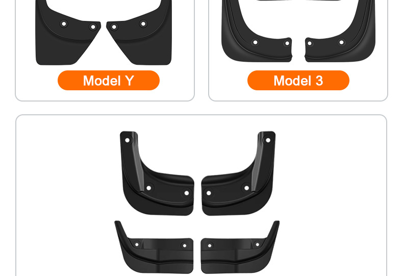 Suitable for Tesla Fender Facelift Version Model 3/Y/Six-Seater Yl Tire Front Fender Modification Accessories