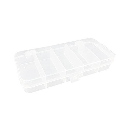 Wholesale 13*6.5*2.5cm ABS five-compartment box, lure box, soft bait sequin accessories, bait box, fishing gear box