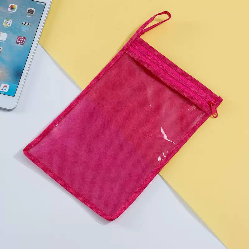 现货跳绳手提无纺布pvc包装收纳袋羊毛衫内衣袋 无纺布跳绳袋