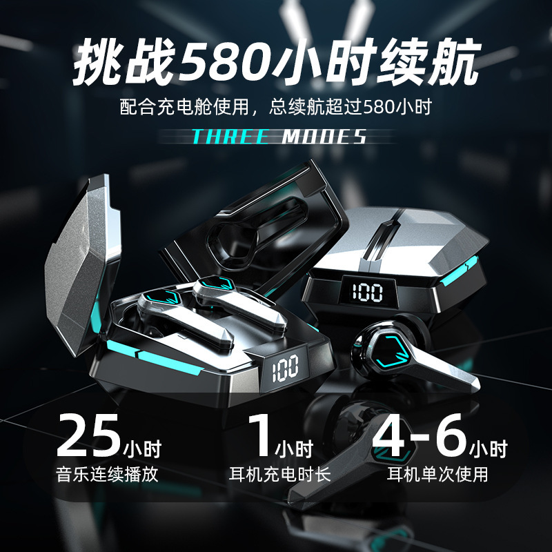 Los nuevos auriculares Bluetooth para juegos de deportes electrónicos JX10 son inalámbricos, de baja latencia y larga duración de la batería, teléfonos móviles con reducción de ruido de graves pesados, universales