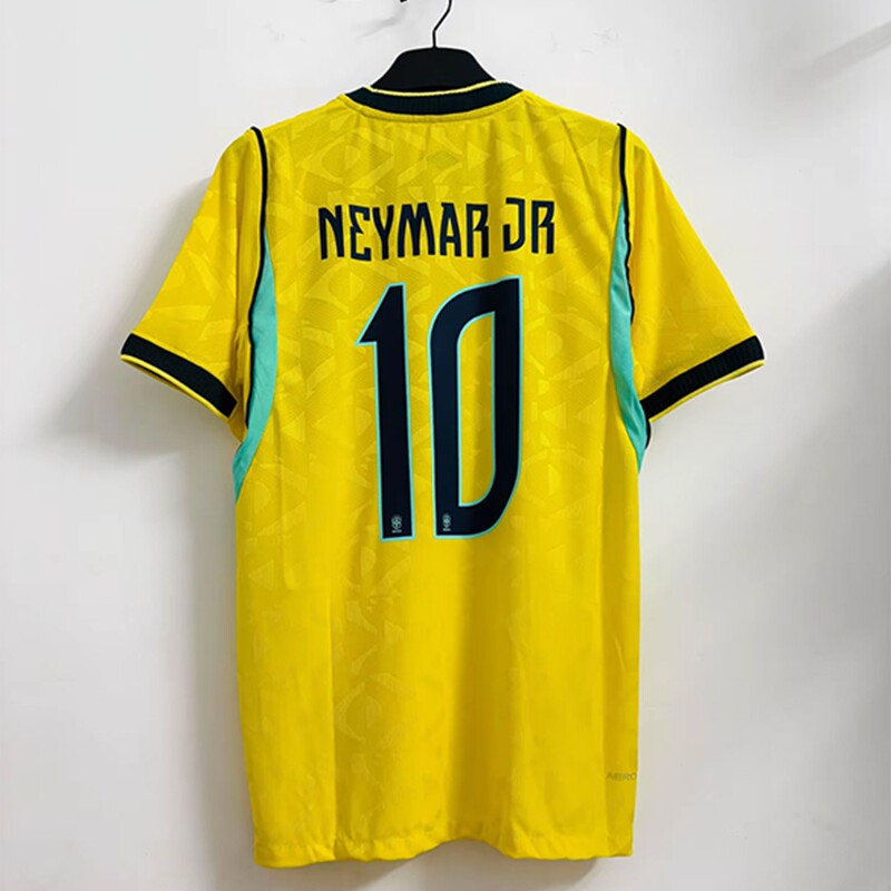 2026 World Cup Brazil Player Version Home Jersey No. 10 Neymar Raphinha Football Shirt