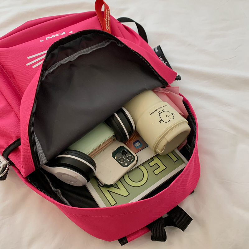 Mochila de estilo de gato de dibujos animados para estudiantes de primaria 1 - 3 - 6 grados mochila escolar coreana para niñas mochila escolar ligera