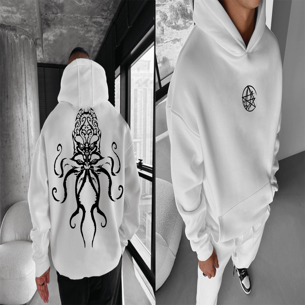 Estación independiente transfronteriza impresión digital para hombres y mujeres, parejas con capucha, suéter fresco de moda, ropa de otoño, blusa casual de otoño e invierno de Halloween