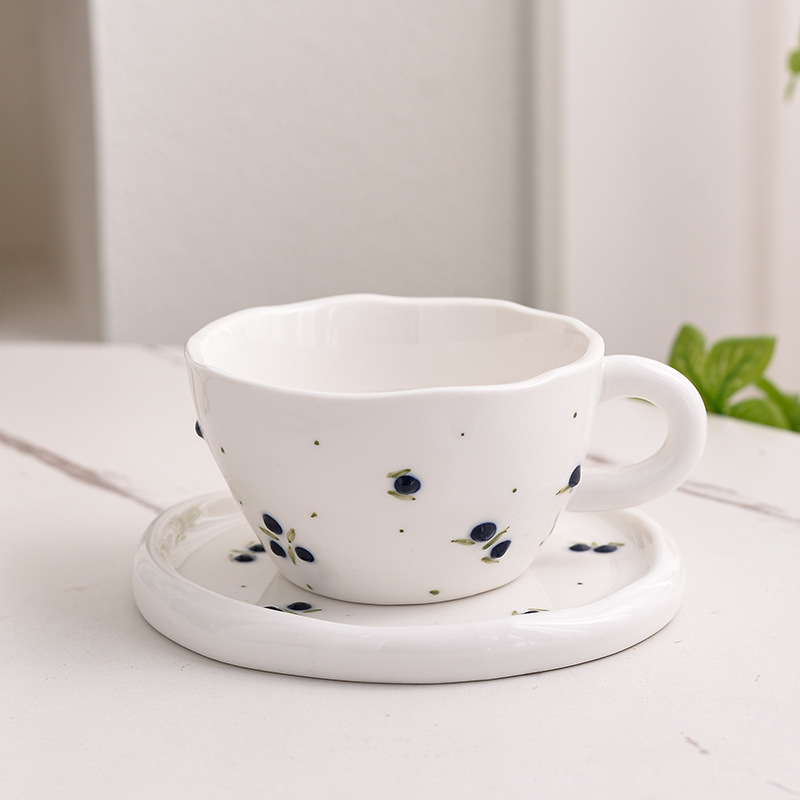 블루베리 커피잔