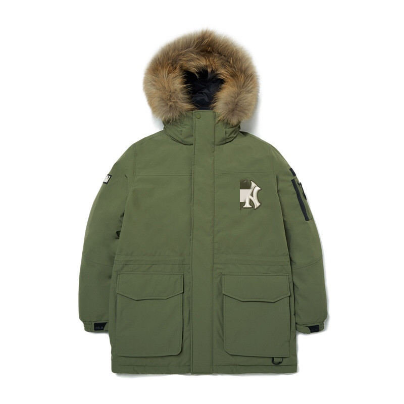 现货高版本明星同款MLB大毛领情侣款羽绒服9902 批发价格私信|undefined