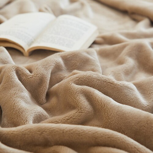 Beauty Blanket for Beauty Salons - Winter Thick Coral Milk Velvet Throw Blanket with Fleece - Office Nap Blanket