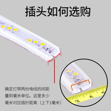 6GE6led灯带插头接头两针四针通用转换器220v整流七彩灯带控制器