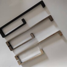 厂家L型浴室淋浴房把手 加厚不锈钢卫生间圆角枪灰色玻璃门拉手