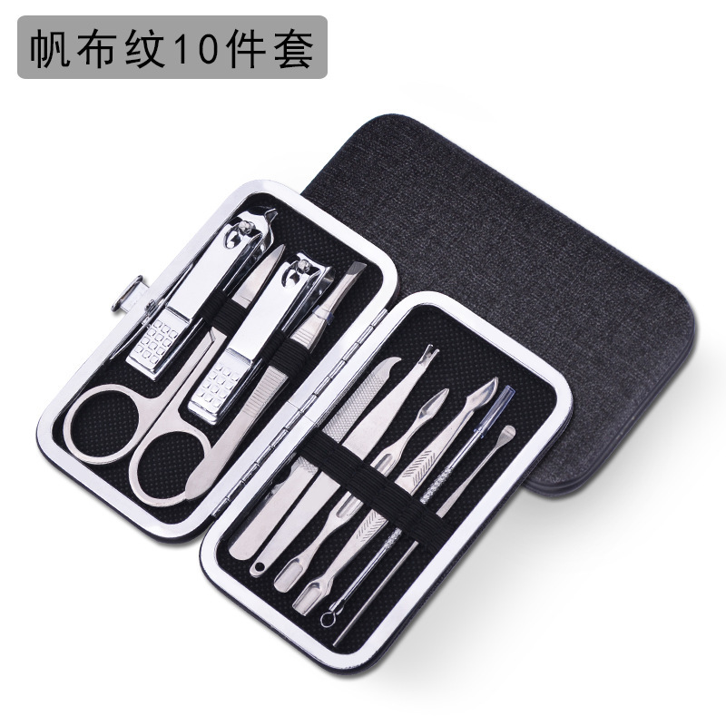 Fábrica directa pedicure kit de cortador de uñas portátil doméstico de acero inoxidable pinza de uñas pedicure kit de herramientas de manicuras