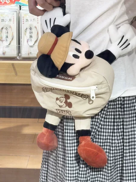 Children's Cute Mouse Bag Cartoon Crossbody Bag Super Popular Shoulder Bag Outdoor Camping Style Canvas Backpack for Girls