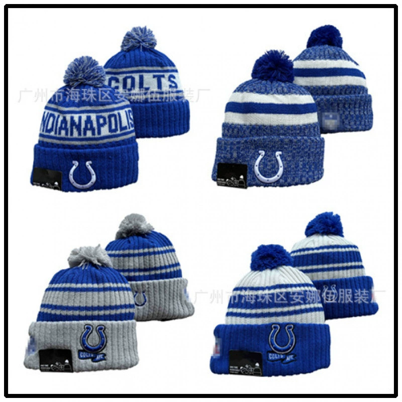 Новинка 2024 года, шляпа для регби Pony Team, осенне-зимняя мужская и женская теплая шерстяная шапка, вязаная шапка с вышивкой и шапкой с буквенным принтом