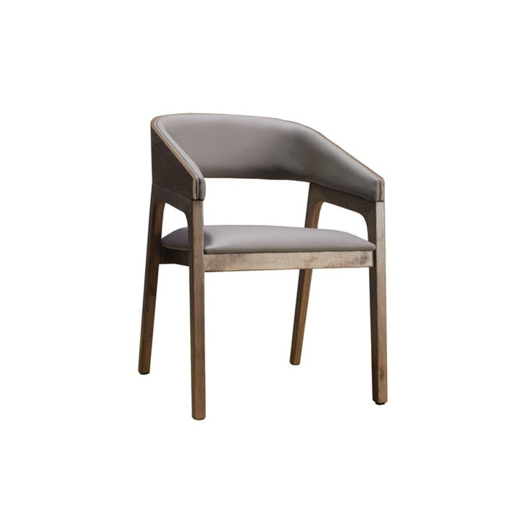 Mesa de comedor de hotel de caja de madera maciza cadena de restaurantes occidentales diseñadores de estilo antiguo asiento de tela de caña