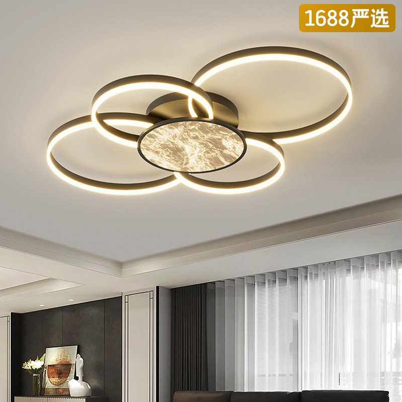 [Selección estricta] luz de techo halo lujoso lujoso alto sentido de la luz principal del pasillo italiano minimalista de alta gama lámpara doméstica principal