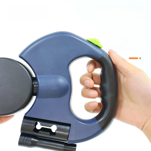 Pet Dual-Head Retractable Leash, Automatic Extension Leash for Medium to Large Dogs, Dual-Head Walking Rope, Anti-Explosion Dog Chain