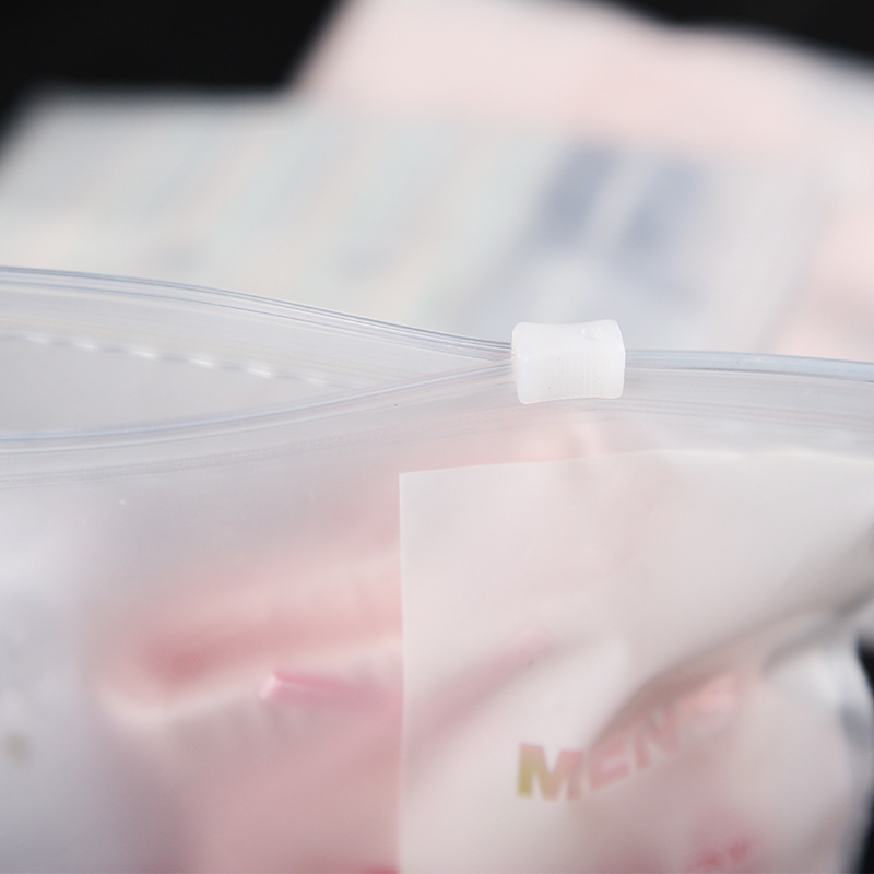 Wholesale high-end men's and women's PE sanding zipper bag for new underwear packaging, optional single or multiple packing