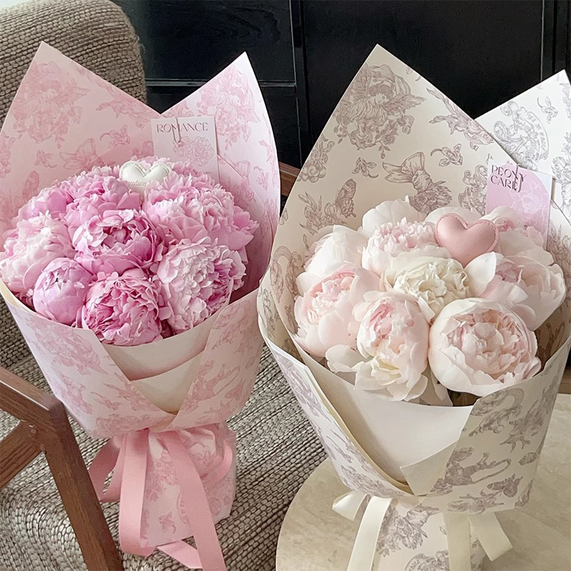 Siete colores, jardín francés, césped, madera, papel de flores, papel de flores, material de bricolaje hecho a mano, ramo fresco, papel de embalaje, floristería