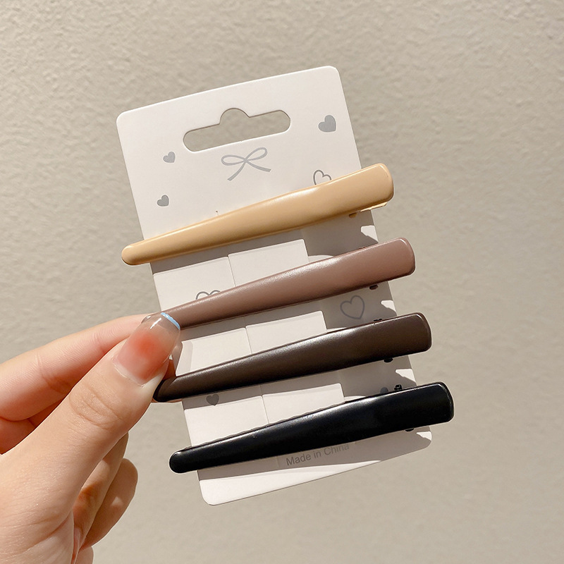 Leche de café, clip de cebo, clip de cabello roto, cabeza trasera, clip de lavar la cara, maquillaje, clip de cabello, toque de cabeza