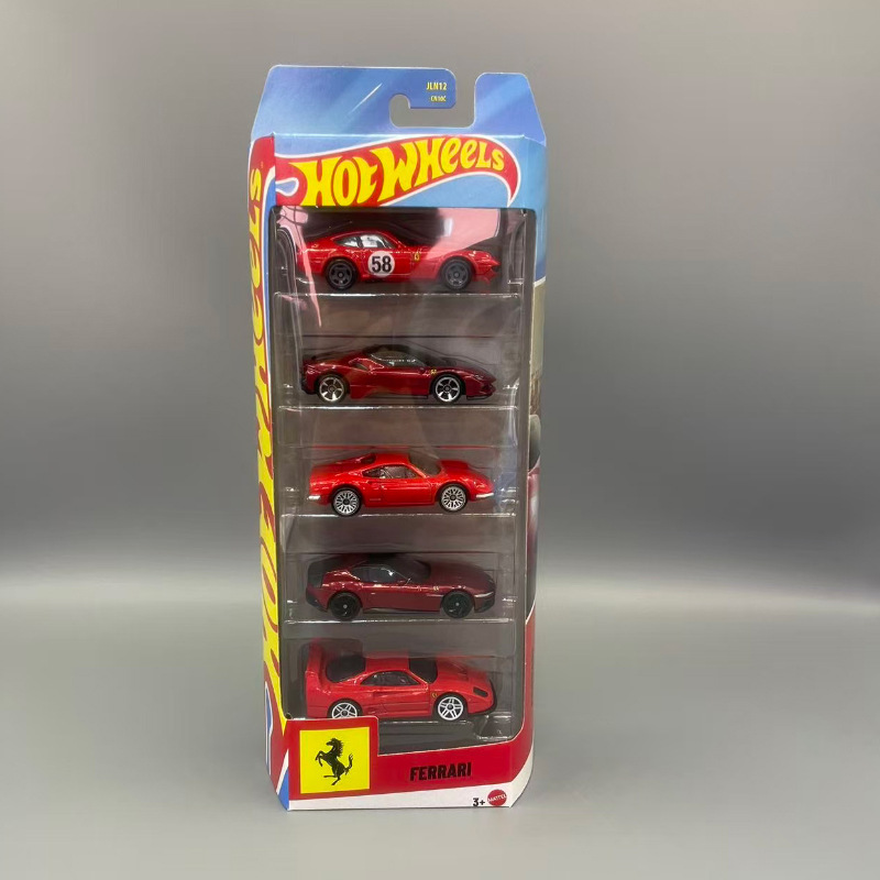 Mattel Formula Jgf58 2024 Formula Racing Car F1 Ferrari Five-Pack Alloy Miniature Car Model Mattel Formula Jgf58 2024 Formula Racing Car F1 Ferrari Five-Pack Alloy Miniature Car Model