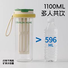 Chunlin 高見え輸入トリタンポータブル 2025 新しい女性の夏大容量水出しカップ茶分離カップ