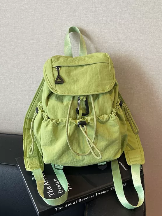Nylon backpack, trend capacious shoulder bag, worn on the shoulder