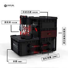 林鲤LINL新款鱼缸底滤过滤系统整套虹吸工业风底滤流化床沉淀仓