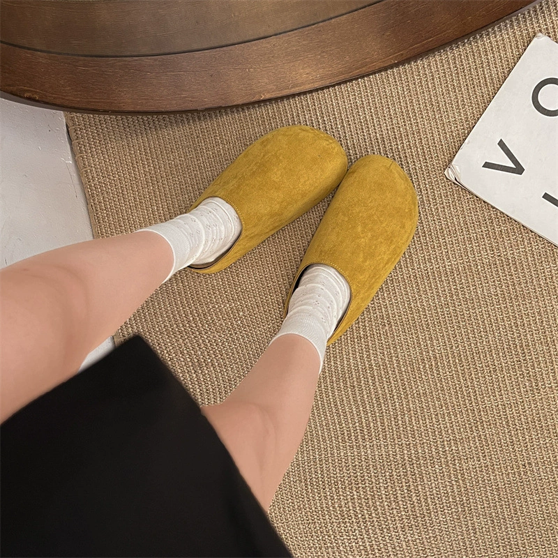 Тапочки на толстой подошве Birkenstock, войлочная подошва, женские летние шлепанцы 2025, новые осенние слипоны, уродливо-милые Birkenstock