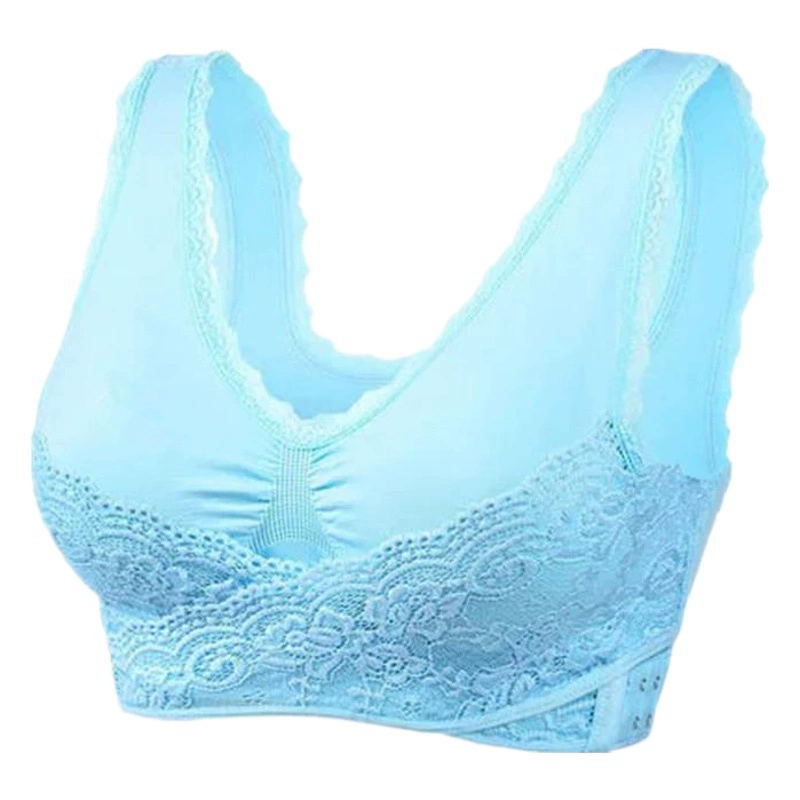 Жилет спереди с перекрестной пряжкой, кружево без стального кольца, сексуальное нижнее белье пуш-ап, женский спортивный бюстгальтер для йоги, бега и фитнеса