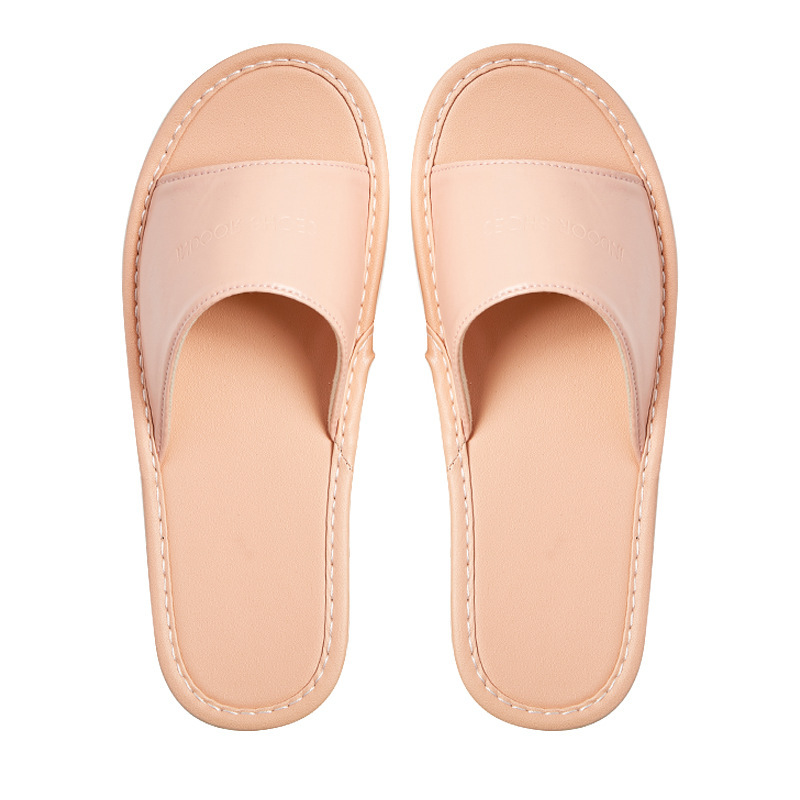 皮のスリッパの女性の家の卸売りの室内の滑り止めの美容院の軽くて豪華な高級感の皮革の冷たいスリッパの男性の夏の家庭用|undefined