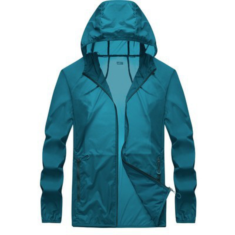 Chaqueta Cortavientos de Protección Solar de Nylon con Protección UV para Pesca y Aire Libre