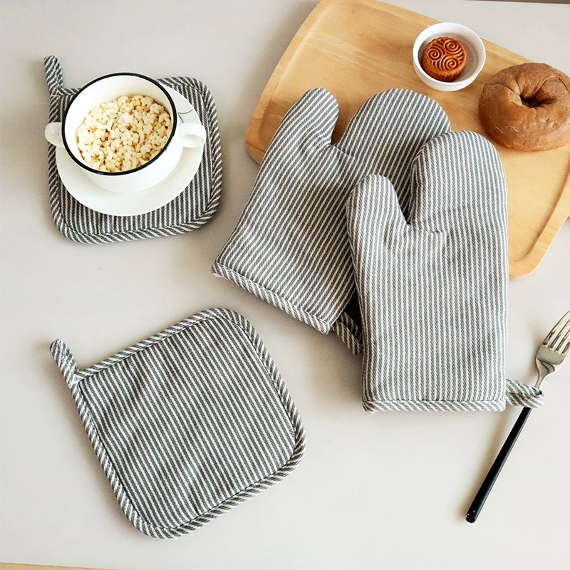 Товары для дома в скандинавском стиле, толстые перчатки для микроволновой печи, изолированные перчатки для духовки, изоляционная подкладка, поддерживает трансграничную маркировку