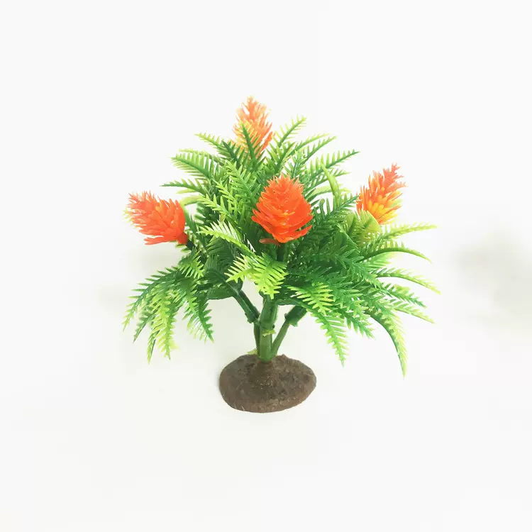 9厘米仿真铁树花丛摆盘装饰假花动物搭配绿植心理沙盘树塑料假花