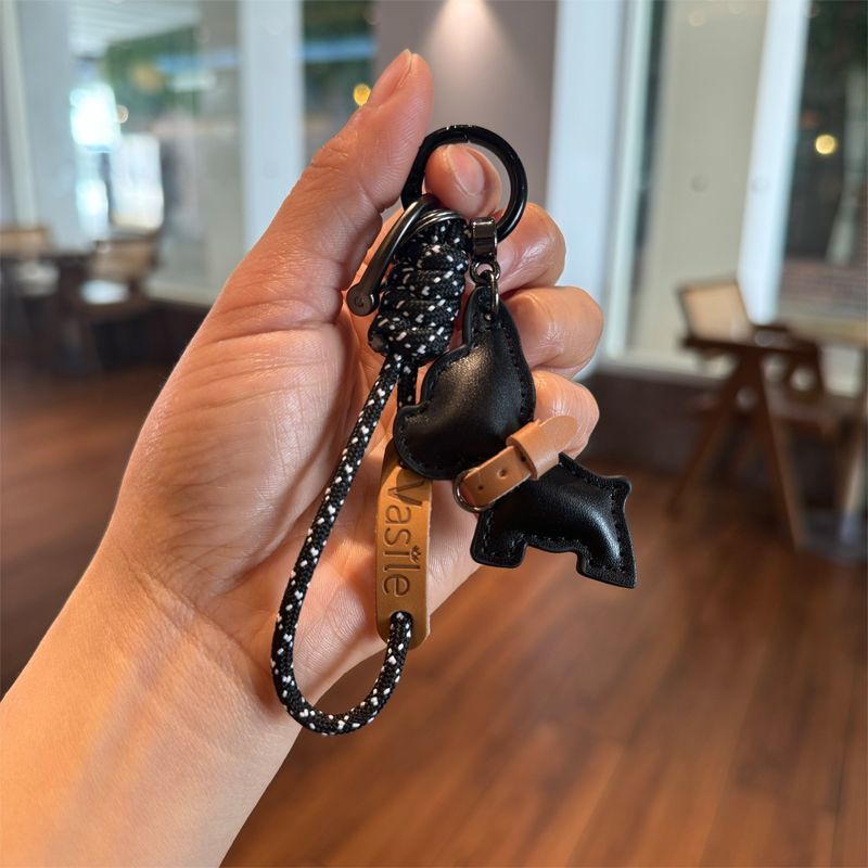 編まれたパラコードキーホルダーおしゃぶりストラップチェーンバッグペンダント高級レザーペンダント紛失防止ポータブルカーキーホルダー|undefined