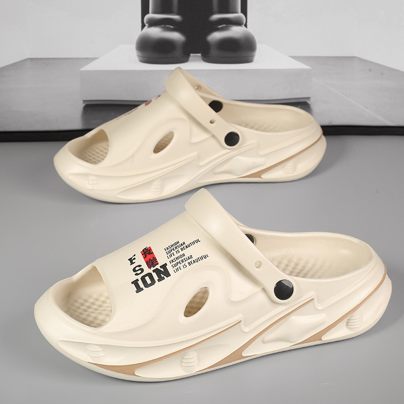 Sandalias pareja 2025 sandalias y pantuflas de verano ocio plataforma sandalias y pantuflas de playa de doble uso exterior zapatillas deportivas vietnamitas