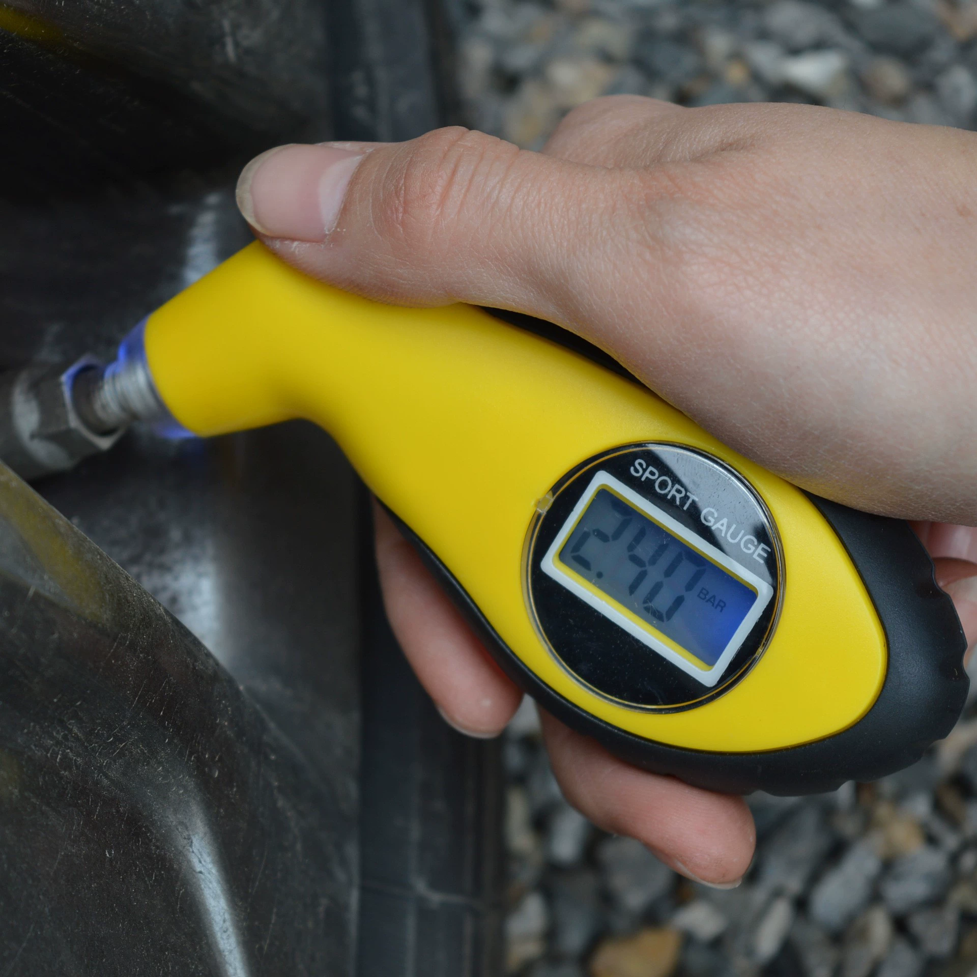 Производитель автомобильного автомобильного теста шинный манометр автомобильных шин ЖК-дисплей барометр электронный цифровой манометр шины