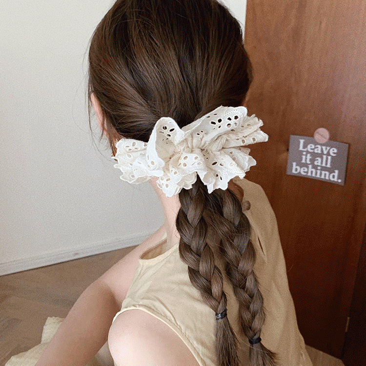 Style Simple Couleur Unie Chiffon Attache-cheveux display picture 3