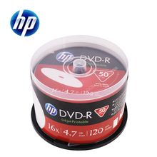 惠普（HP）DVD-R可打印 光盘/刻录盘 空白光盘16速4.7GB桶装50片