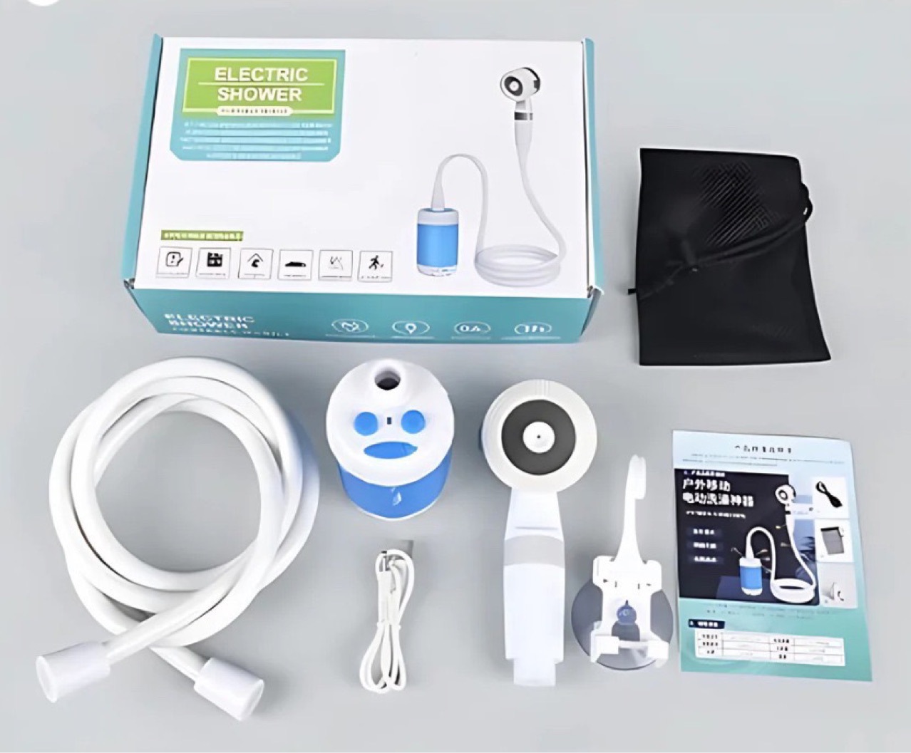 G5J is a convenient outdoor shower tool for construction sites, dormitories, camping, and wireless shower full figure