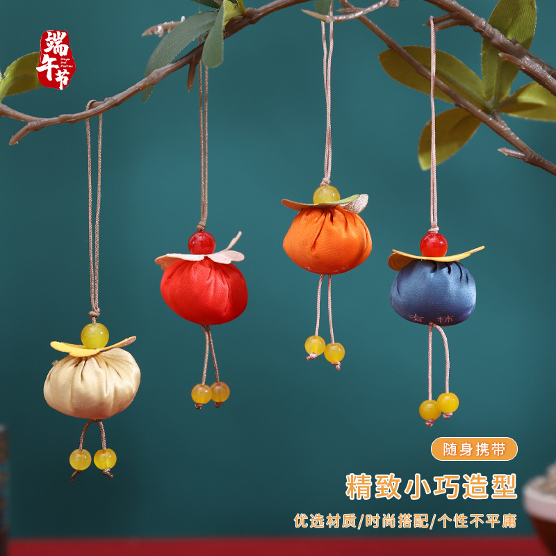 Persimmon Ruyi caramelo conejo bolsita Persimmon bolsita bendición portátil mini bolsita adornos regalo colgante